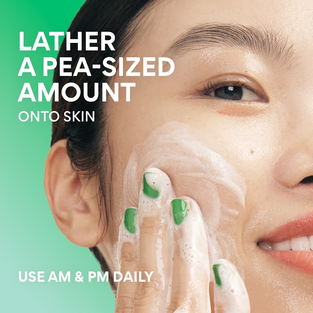 Green Tea Amino Acid Cleansing Foam – Gentle Face Cleanser - Image 4