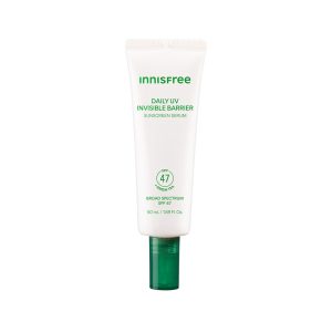 Daily UV Invisible Barrier Sunscreen Serum Broad Spectrum SPF 47 with Green Tea