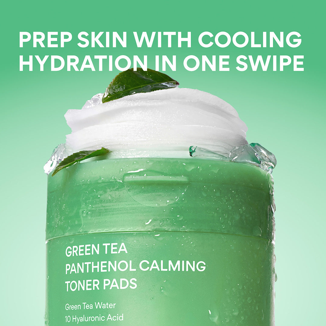 Green Tea Panthenol Calming Toner Pads - Image 7