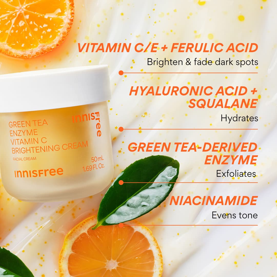 Green Tea Enzyme Vitamin C Brightening Cream - Image 9