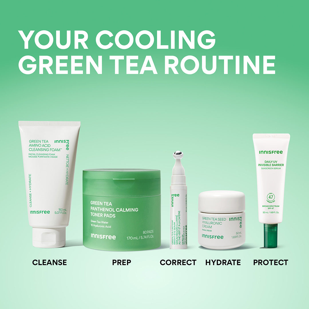 Green Tea Panthenol Calming Toner Pads - Image 9