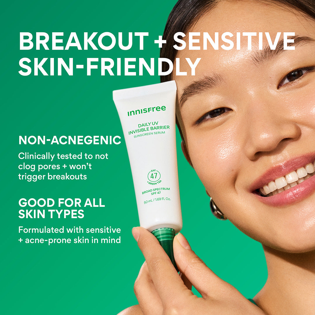 Daily UV Invisible Barrier Sunscreen Serum Broad Spectrum SPF 47 with Green Tea - Image 9